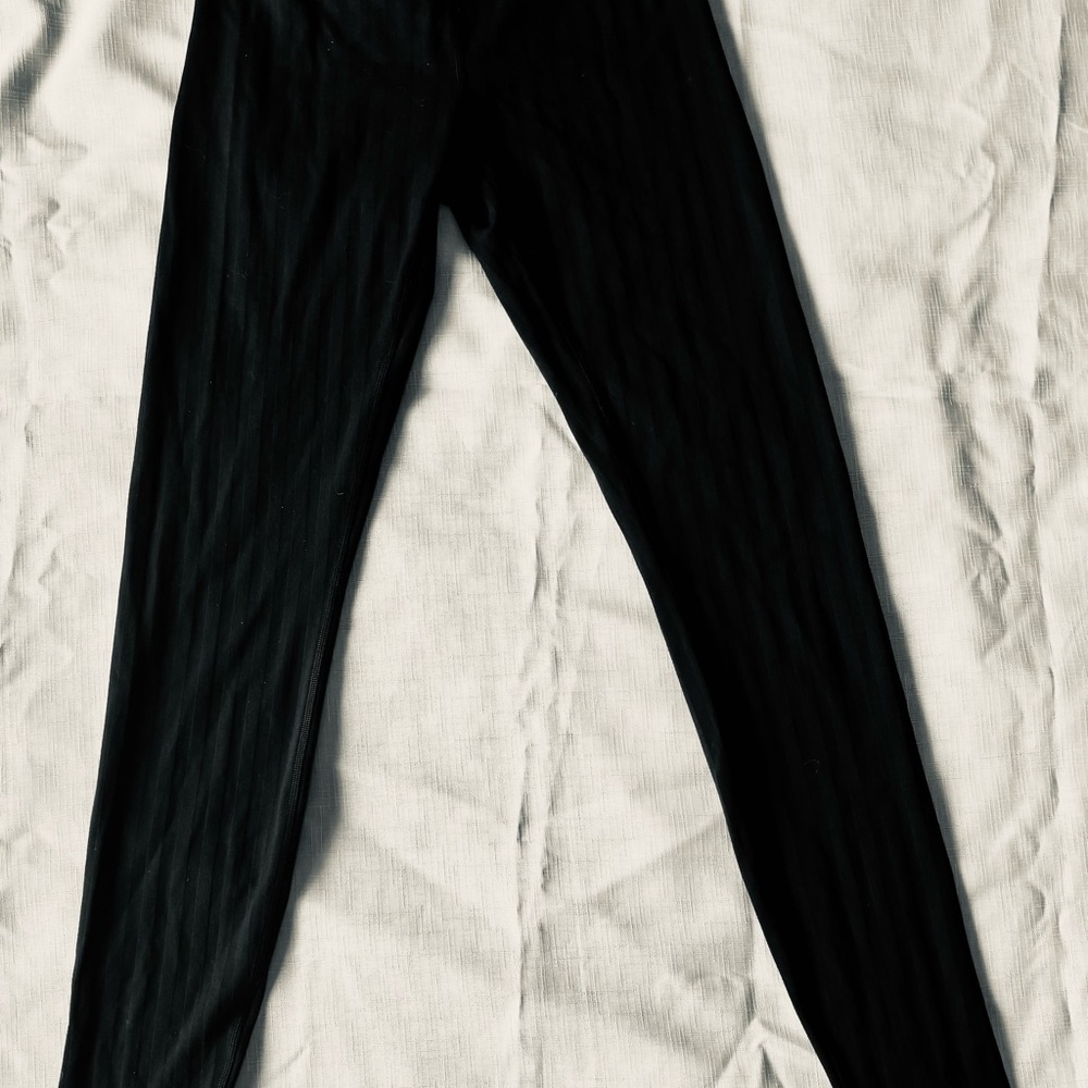 lululemon athletica women  Black tuxedo stripe Leggings
